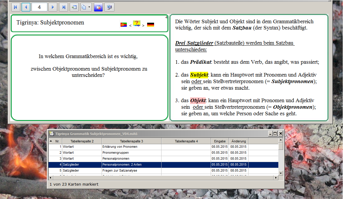 Deutsch-Tigrinya Lernen: Grammatik Substantivpronomen - HineinHeraus.de